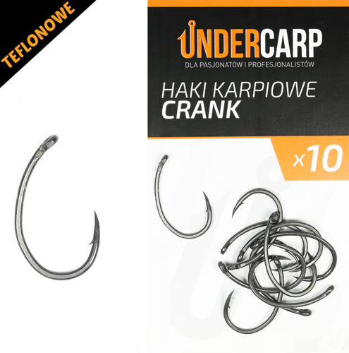 Undercarp Teflonowe haki karpiowe CRANK 4