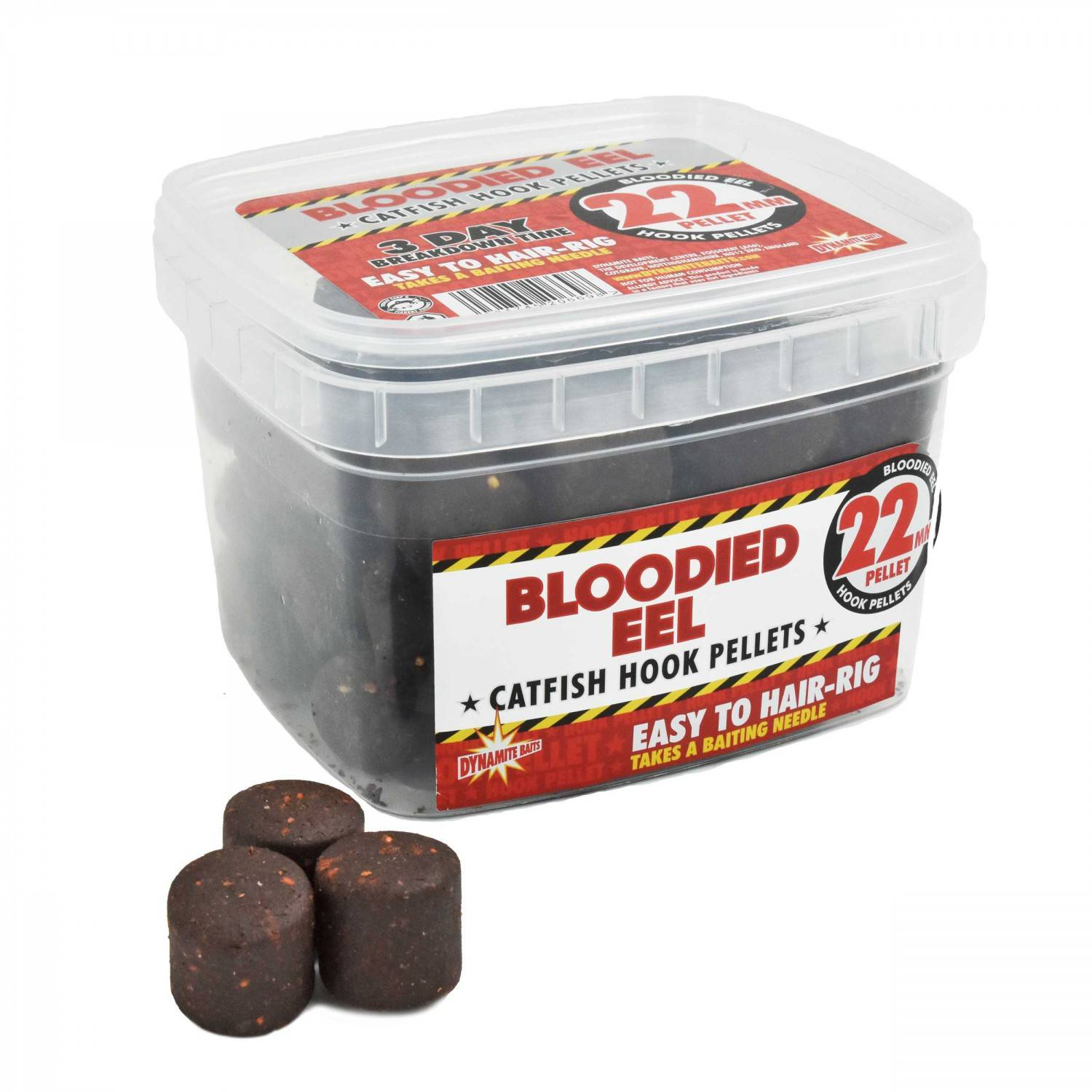 Dynamite Baits Catfish Bloodied EEL Hook Pellets 22mm CARP \ Przynęty