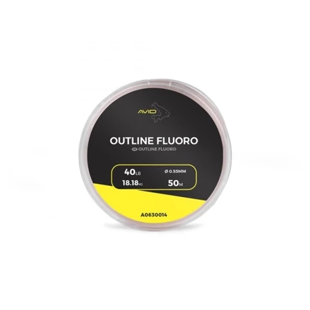 Avid Outline Fluoro 40lb 0.55mm 50m