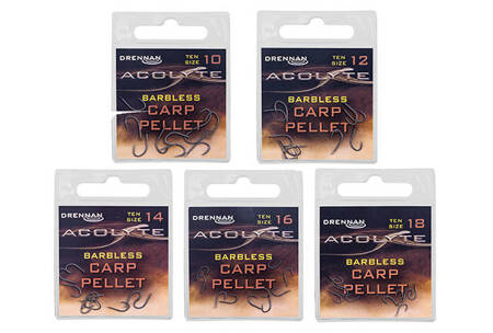 Drennan Acolyte Barbless Carp Pellet size 10