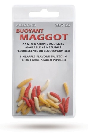 Drennan Buoyant Maggot Naturals -  Sztuczne robaki naturalne 27 szt.