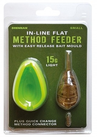 Drennan In-Line Flat Method Feeder Small 15g Zestaw