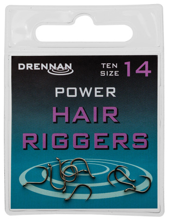 Drennan Power Hair Riggers size 14 - Haczyki 10szt.