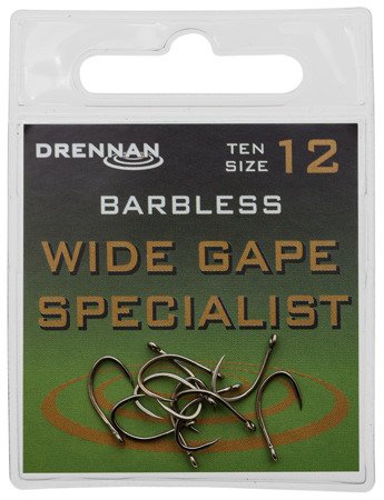 Drennan Wide Gape Specialist Barbless size 18 - Haczyki 10szt.