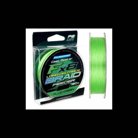 Flagman Cast Master PE FX8 Long Distance Feeder Braid Fluo Green 0.16mm 150m