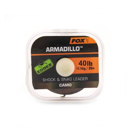 Fox Edges Armadillo Shock Snag Leader 40lb 20m Camo