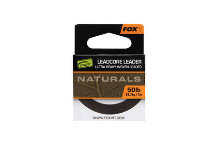 Fox Edges Naturals Leadcore Leader 50lb 7m