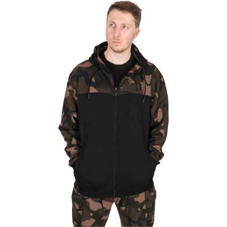 Fox LW Black Camo Split Zip Hoody