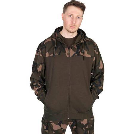 Fox LW Khaki Camo Split Zip Hoody