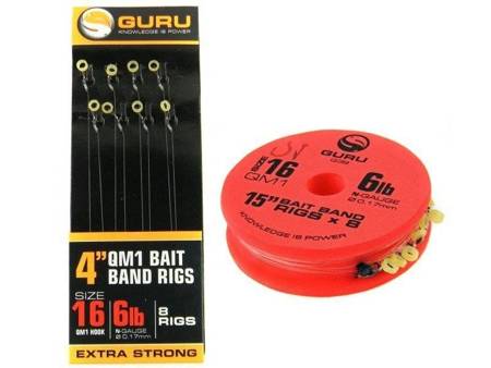 Guru Bait Bands QM1 Ready Rig 15" Size 14