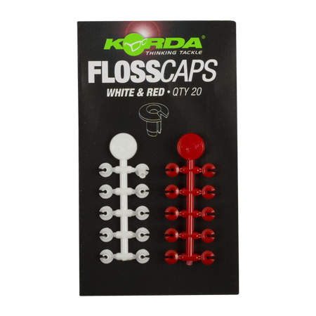 Korda Floss Caps White/Red
