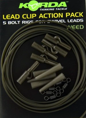Korda Lead Clip Action Pack - Clay