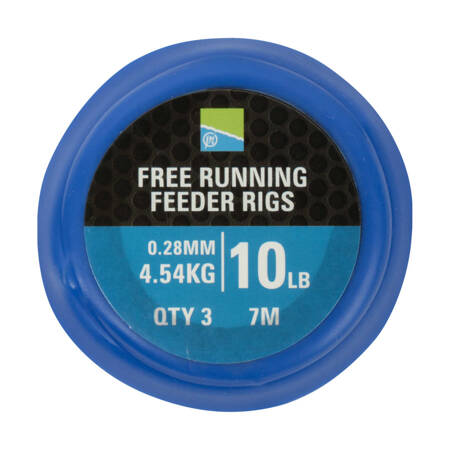 Preston  Free Running Feeder Rigs 0.28mm 10lb 7m