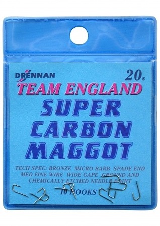 SUPER CARBON MAGGOT haczyk Drennan 10szt