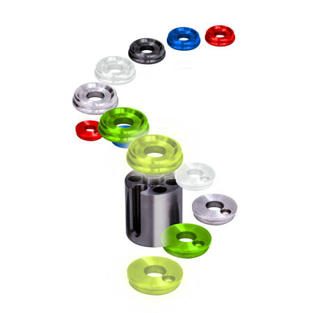 Solar Lock & Load Indicator End Caps Green 2pcs