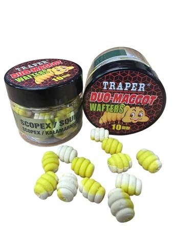 Traper Duo Color Maggot Wafters Scopex Squid 10mm