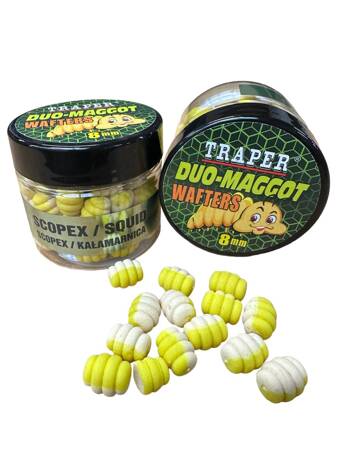 Traper Duo Color Maggot Wafters Scopex Squid 8mm