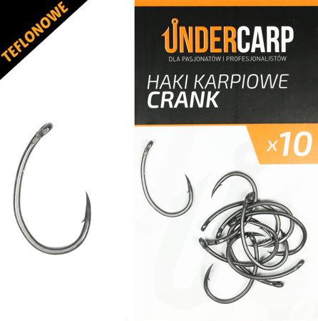 Undercarp Teflonowe haki karpiowe CRANK 6