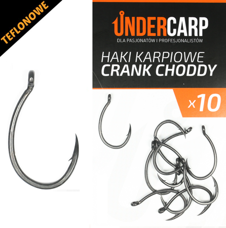 Undercarp Teflonowe haki karpiowe CRANK CHODDY 6