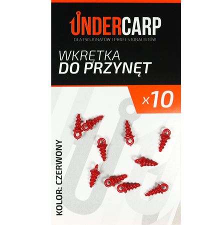 Undercarp Wkrętka do przynęt – czerwony
